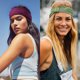 thumbnail image 5 of Paquete de 4 diademas anchas para mujer, bandas elásticas antideslizantes estilo bohemio para el cabello, para yoga, entrenamiento, correr, sudar, accesorios para el cabello, 5 of 5
