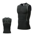 thumbnail image 3 of YUHAOTIN Mens Tank Tops Undershirt Black Men's Fitness Sleeveless T Shirt Fitness Tight Dryss Top with Quarter Zipper Tank Tops Men Graphic Anime Mens Workout Tank Tops Slim Fit, 3 of 8