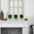 thumbnail image 5 of Nearly Natural 9in. Boxwood Artificial Mini Topiary (Set of 3), 5 of 7