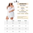 thumbnail image 6 of Agnes Orinda Women's Plus Cardigans Flare Sleeve High Low Elegant Swiss Dots Cardigan 3X White, 6 of 6