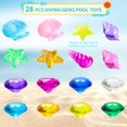 thumbnail image 3 of Juego de juguetes para piscina Diving Gem NHBTYKL, 28 piezas con cofre del tesoro, 3 of 7