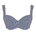 thumbnail image 3 of Panache Olivia Full Cup Underwire Bikini Top (SW1722),34HH,Navy Gingham, 3 of 5