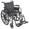 Cirrus IV Lightweight Dual Axle Wheelchair with Adjustable Arms, Detachable Full Arms, Elevating Leg Rests, 18" Seat