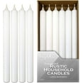 thumbnail image 6 of Hyoola 10" Rustic White Dripless Dinner Candles Unscented Paraffin Wax with Cotton Wicks, 12-Pack, 6 of 9