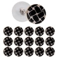 thumbnail image 1 of Minkissy 20pcs Round Buttons For Blouse Fastenings Black Buttons For Elegant Clothing, 1 of 7