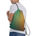thumbnail image 3 of Drawstring Backpack - Orange To Teal Gradient Splash Proof Small Drawstring Gym Bag for Women Men, Cinch Sports String Bag Backpack for Travel Swimming Beach, 3 of 8