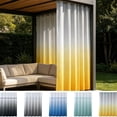 thumbnail image 1 of TTJ Rideau Extérieur Imperméable Rideaux Extérieurs Drap Simple Convenant aux Terrasses Épaissi pour l'Intimité et la Protection contre les Intempéries avec Anneaux Métalliques Convenant aux Porches Pergolas, 1 of 7
