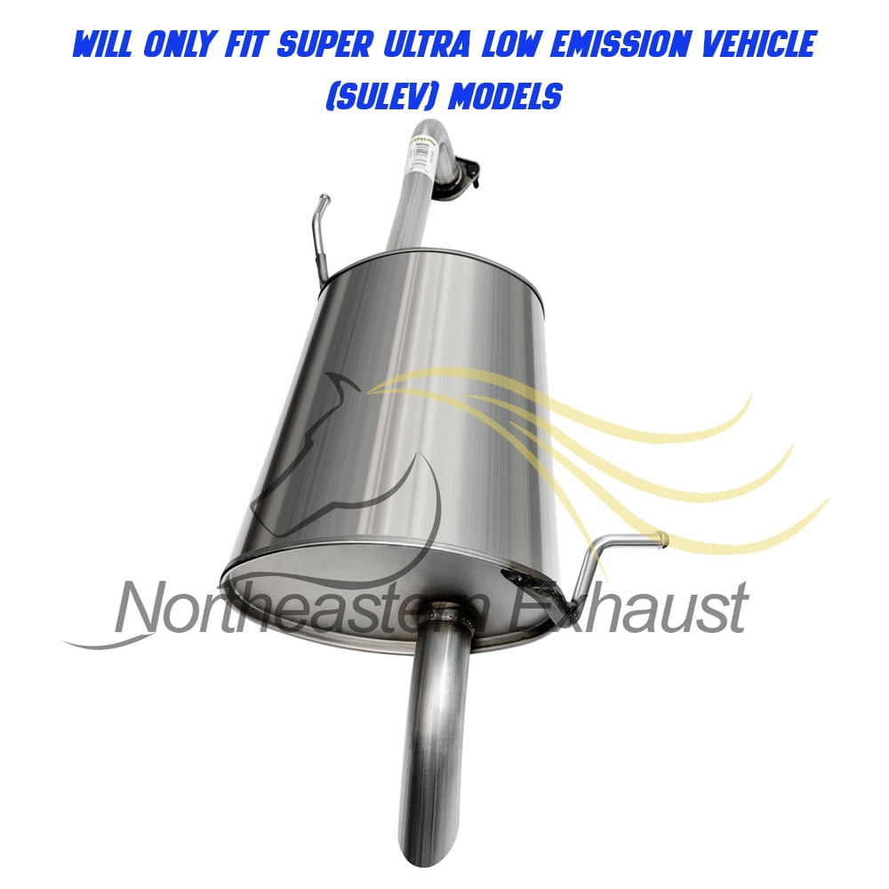 Stainless Steel Resonator Pipe & Muffler Exhaust System Kit Fits 2011-2016 Hyundai Elantra 1.8L - Direct Fit