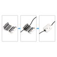 thumbnail image 4 of Unique Bargains Ferrite Cores Cable Clips 10.5mm RFI EMI Noise Suppression Filter for Video 5Pcs, 4 of 6