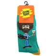thumbnail image 2 of Bob Ross Fuzzy Hair Men's Crew Socks | One Size, 2 of 2