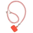 thumbnail image 4 of Neck Mobile Phone Lanyard Universal Phone Lanyard Patch Nylon Patch Phone Lanyard Adjust Straps Net Red Fashion Mobile Phone Lanyard Hanging Neck Safe and Lost Fixed Card, 4 of 5