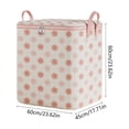 thumbnail image 3 of PiGOGI Large Heavy Duty Moving Bags for Clothes Packing Dorms College Supplies, Pink Non Woven Storage Bag 60L to 160L Foldable for Quilt Blankets, 3 of 6