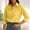 Light Pink, variant on Plus Size 3/4 Blouse Linen Turn-Down Collar 3/4 Length Sleeve Women's Short Beach Vacation Tees Yellow,L