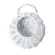 thumbnail image 3 of Maceta de pared decorativa, soporte para maceta, cesta colgante de mimbre para flores para valla Blanco, 3 of 9