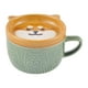 thumbnail image 2 of Taza de café de cerámica, taza de Arte Latte, taza de la mañana con tapa, taza de té de gatito, Taza de leche 3D para regalo de Espresso, escritorio A Macarena Taza de café de cerámica, 2 of 8