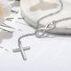 thumbnail image 4 of Cross & Infinity Solid Pendant Necklace Jewelry, 4 of 4