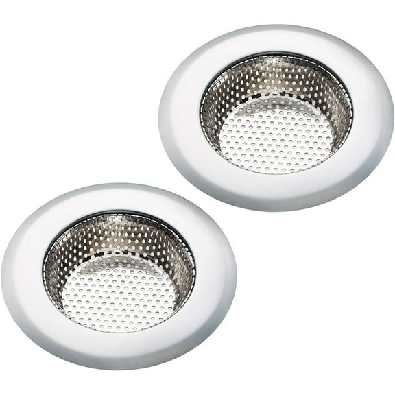Kitchen Sink Strainer - Food Catcher for Sink Drains - Stainless Steel - 2 Pack - 4.5 Inch Diameter