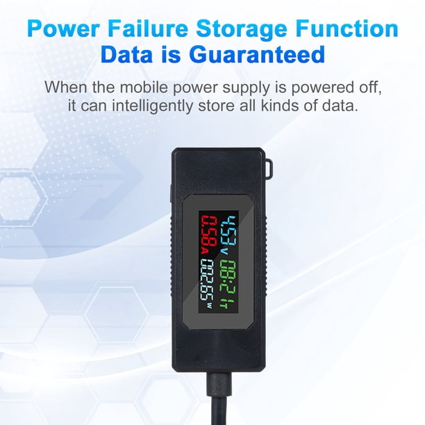 USB C Tester – 4-30V, 0-6.5A, Power Meter With Voltage & Current Display, ABS Housing, Fast Charging Support, Power-Off Storage For Digital Gamers & Tech Enthusiasts
