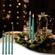 thumbnail image 1 of Fiudx Juego de Velas Largas Verdes, Elegante Decoración para Bodas y Fiestas, Iluminación Multiusos para El Hogar, Navidad o Ceremonias, Paquete de 4, Tamaño 2 X 2 X 25 Cm, Sin Aroma., 1 of 6