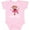 AD-Pink, variant on Mimi Girl Ballerina Monkey Girls Baby Bodysuit