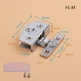 thumbnail image 4 of Tizuqe Frameless Shower Door Hinge Door Hardware Hinges for Glass Doors Wine Cabinets, 4 of 19