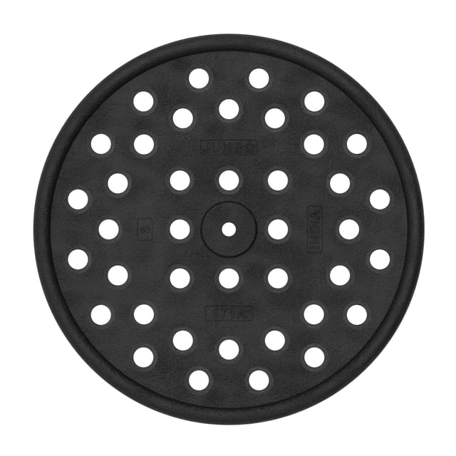 Cubierta de desagüe para piso, colador, redondo, de hierro fundido, 8 pulgadas