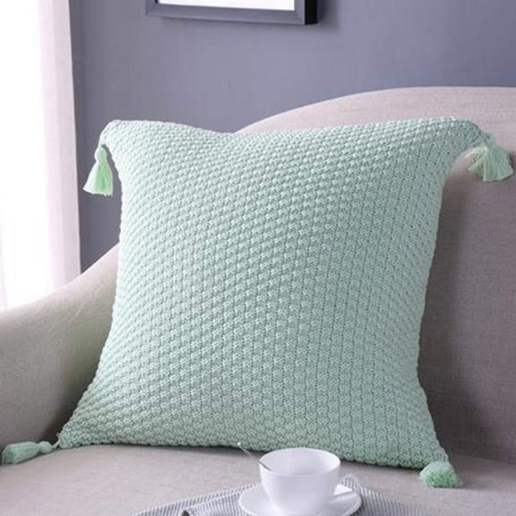 [IN 1XZT27-Beige] Knitted Cozy Home Decoration Throw Pillow (With or Without Insert)