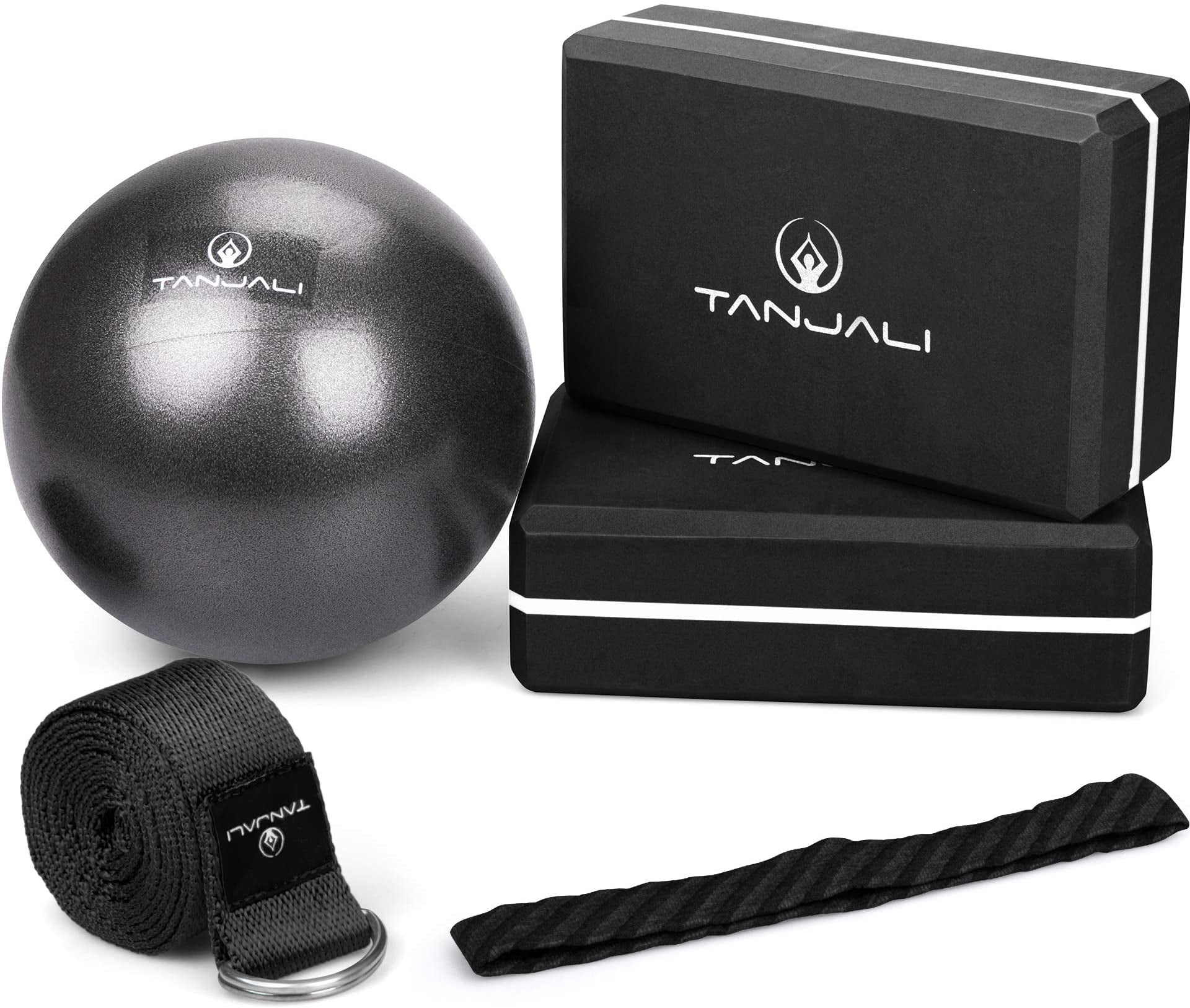 Headband Set High Densit Tanjali Yoga Blocks 2 Pack With Yoga Ball Yoga Strap 