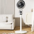 thumbnail image 3 of Whisper Quiet USB Pedestal Air Circulator Fan, 3-Speed Adjustable Height Standing Fan, Energy Efficient Stand Fan for Bedroom Home Office, 3 of 6
