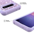 thumbnail image 5 of Mignova Case for Galaxy S10 Plus Case Protective Glitter Case for Women Girls Cute 3 in 1 Heavy Duty Hard Shell Shockproof TPU Case for Galaxy S10 Plus 6.4 inch(Purple), 5 of 7