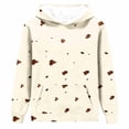 thumbnail image 6 of PiGOGI Children Cow Pattern Hooded Pullover Long Sleeve Sweatshirt Cute Animal Print Hoodie with Pocket for Girls Boys Multicolor 13-14 Years, 6 of 6
