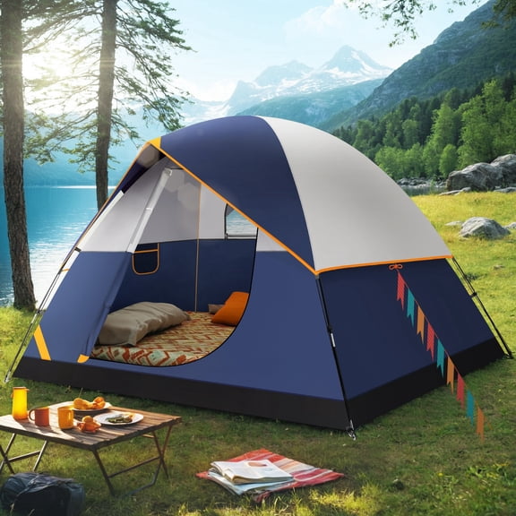 SANOPY Tent 8 Person Camping Tent，Lightweight, Waterproof, Easy Setup with Rainfly，Screen Windows for Family