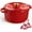 Red, variant on Overmont Enameled Cast Iron Dutch Oven - 5QT Pot with Lid Cookbook & Cotton Potholders - Heavy-Duty Cookware for Braising, Stews, Roasting, Bread Baking moss