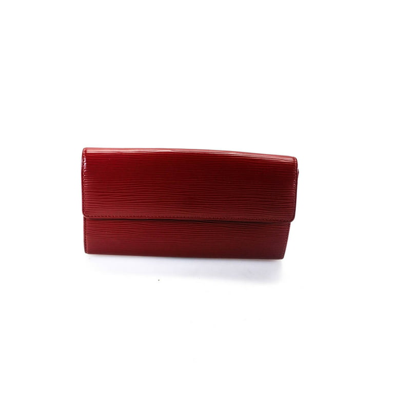 Pre-owned|Louis Vuitton Portefeuille Sarah Envelope Wallet Epi Leather Red