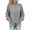 Gray, variant on IROINNID Womens Sweater Knit Round Neckline Pullover Sweater Solid Color Comfy Mid-Length Long Sleeve Tops Knitting Sweater