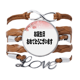 thumbnail image 1 of Feliz cumpleaños, Sakura. Pulsera de cuero Negro trenzado pulsera de cuerda de amor Unbranded M, 1 of 3