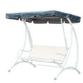 thumbnail image 4 of RKZDSR Oxford Cloth Canopy Replacement - Garden Seat Canopy, Double Patio Hammock Seat Cover, 4 of 8