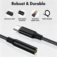 thumbnail image 2 of Atzeste USB C to 3.5mm Headphone Jack Audio Adapter, DAC CX31993 HiFi USB C to Aux Female Audio Dongle Compatible with iPhone 16/15 Series, iPad Pro, MacBook, Samsung Galaxy S24/S23/S22, 2 of 7