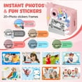 thumbnail image 4 of PayUSD Color Instant Print Camera for Kids, Kids Camera 1080P HD Video Digital Camera with 32G Card and 5 Rolls Paper，Christmas Birthday Gifts for Girls Boys for 3-12 Years Old, Pink, 4 of 11