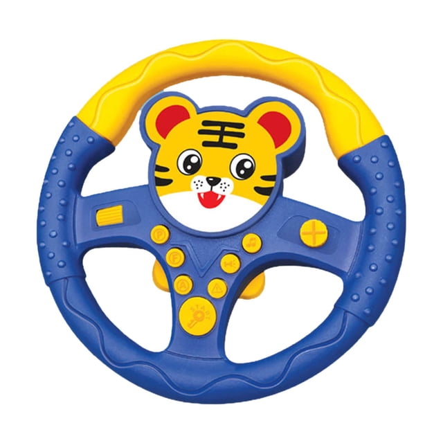 Volante de conducción Sunnimix con luz y música Juguete para pequeños de 3 4 5 6 tigres