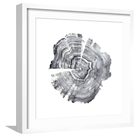 Art.com Tree Ring Abstract IV Art Print by Ethan Harper, White Frame Wall Art, 21" x 21"
