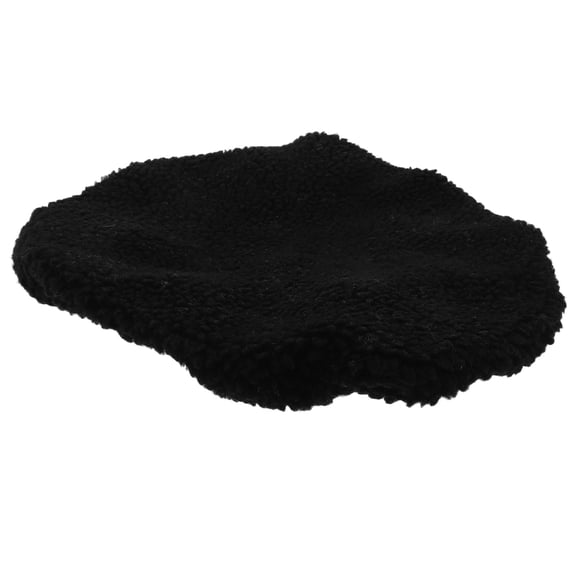 LOLIPPYY Soft Black Toilet Lid Cover with Elastic Fit for Home Bathroom Decor