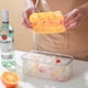 thumbnail image 3 of Mini bandeja de hielo para frigorífico, con cubitera, molde de silicona para hielo de 3 piezas, con recipiente de almacenamiento y pala para hielo., 3 of 6