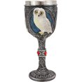 thumbnail image 3 of Ebros Dazed Snow White Owl With Celtic Tribal Tattoo Wine Goblet Chalice 7.25"H, 3 of 5