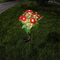 thumbnail image 2 of Billuyoard Luces de flores alimentadas por energía Solar, luces decorativas para césped al aire libre, luz Solar para césped de rosas, luz para Iluminación y accesorios Rosa, 2 of 6