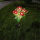 thumbnail image 2 of Naiovety Luces de flores con energía solar, luz solar para césped de rosas, luces decorativas para césped al aire libre, patio y jardín Iluminación y accesorios Amarillo blanco, 2 of 6