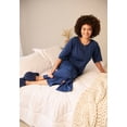 thumbnail image 4 of Dreams & Co. Women's Plus Size Long French Terry Zip-Front Robe (Petite Available), 4 of 6