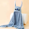thumbnail image 2 of Capa con capucha de felpa de dibujos animados de Disney Stitch para niñas, albornoz absorbente, de secado rápido Toalla de baño, lindas y acogedoras mangas de murciélago, Pjs Cloaks, 2 of 5
