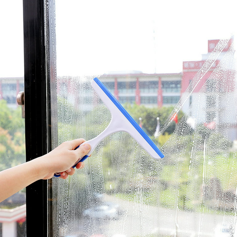 Hesroicy Labor-saving Glass Wiper Rich Foam TPR Shower Door Glass Squeegee  Cleaning Tools