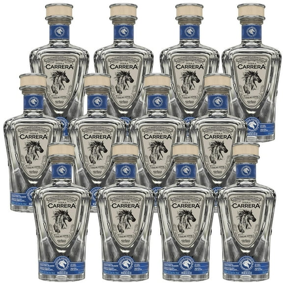 Pack de 12 Tequila Carrera Blanco 750 ml Blanco